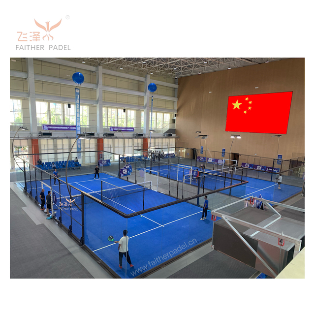 Pistas de pádel cubiertas panorámicas para el China Padel Tour 2024